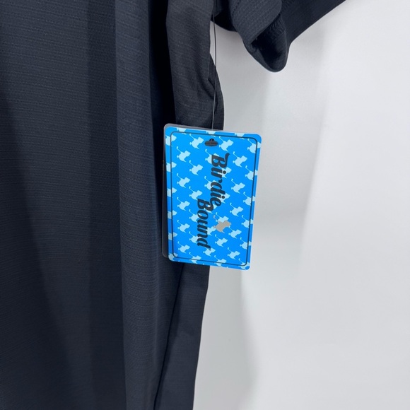 NWT Birdies Bound Black Polo Shirt Classic Short-Sleeve - Picture 10 of 10